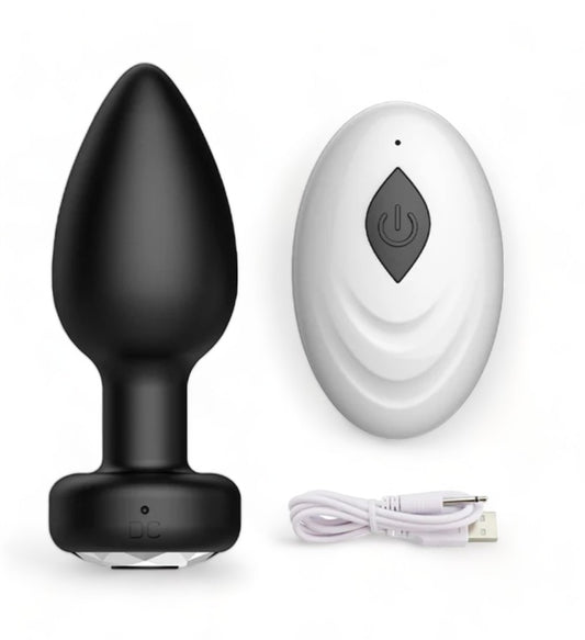 Remote Control Silicone Vibrating Butt Plug