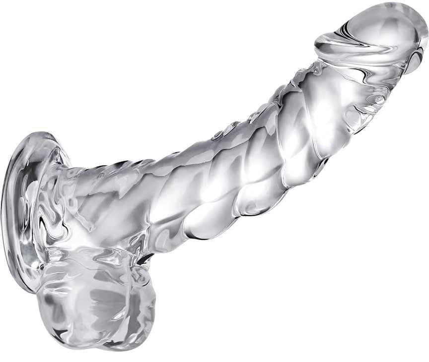 Transparent Swirl Dildo