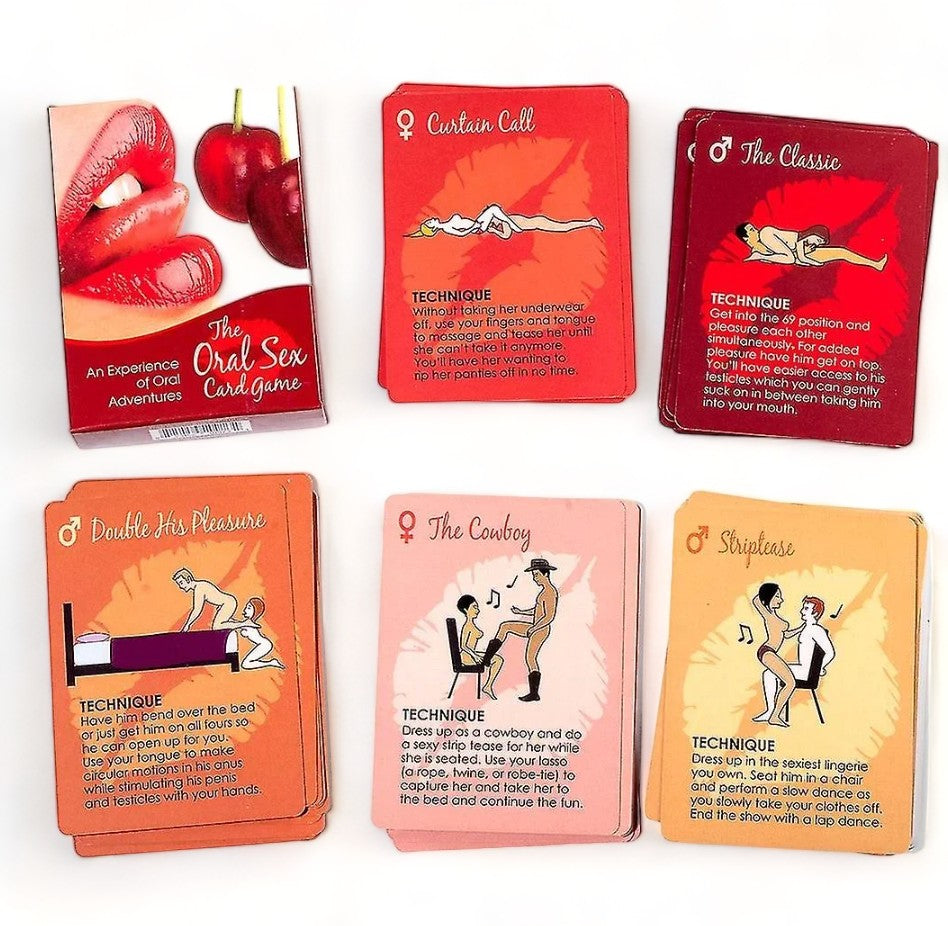 Couples Foreplay and Oral Sex Positions Card Game