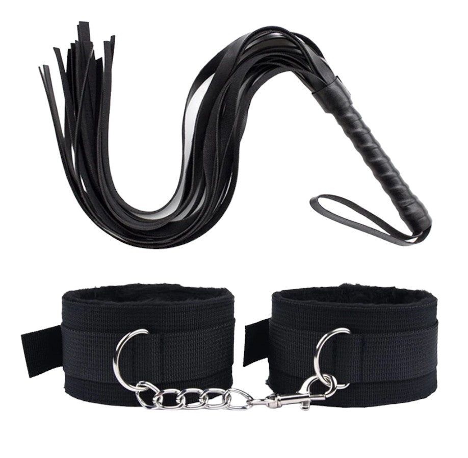 Handcuffs and Flogger Set